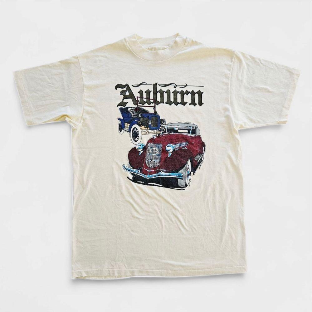 Vintage 1980's Auburn Cord Duesenberg Classic Car Museum Graphic Tee T-Shirt L